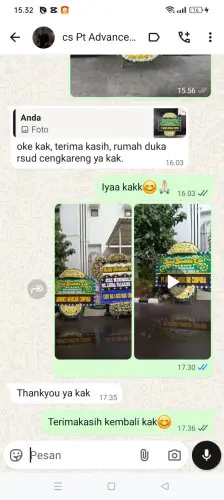 Testimonial Papan Bunga Pernikahan mampang prapatan
